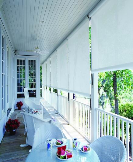 Luxaflex Straight Drop Awnings provides privacy, sun protection while adding a stylish outdoor finish to your home.